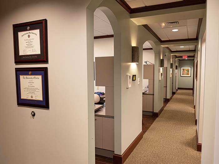 Hallway of North Ridge Dental