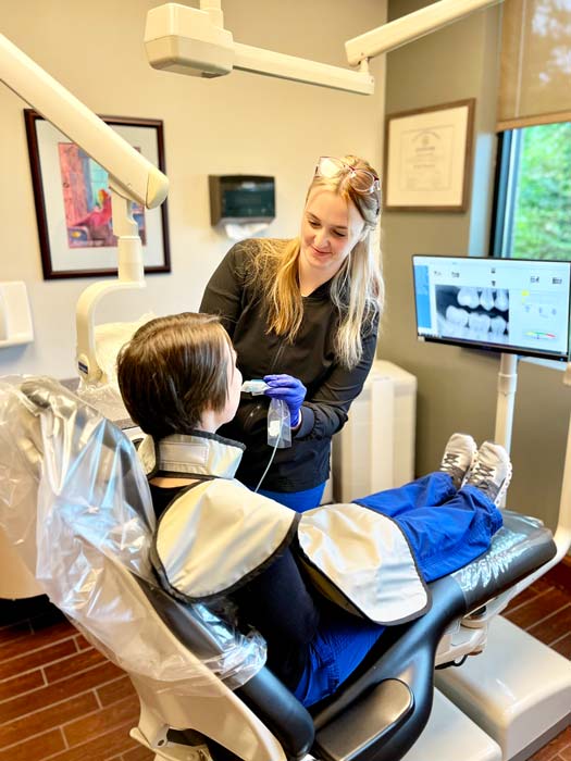 Dental Hygienist Taking Digital Impressions